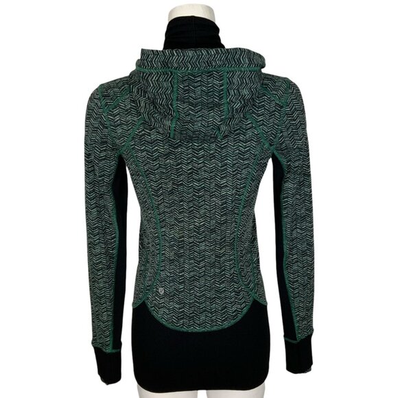 Lululemon Daily Practice Jacket 6 Irregular Spacebone Sea Mist Deep Green Black - Picture 3 of 15